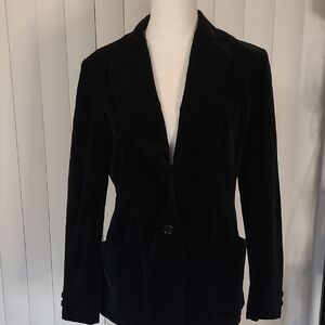 Vtg. Elegant Black Velvet Women's Blazer